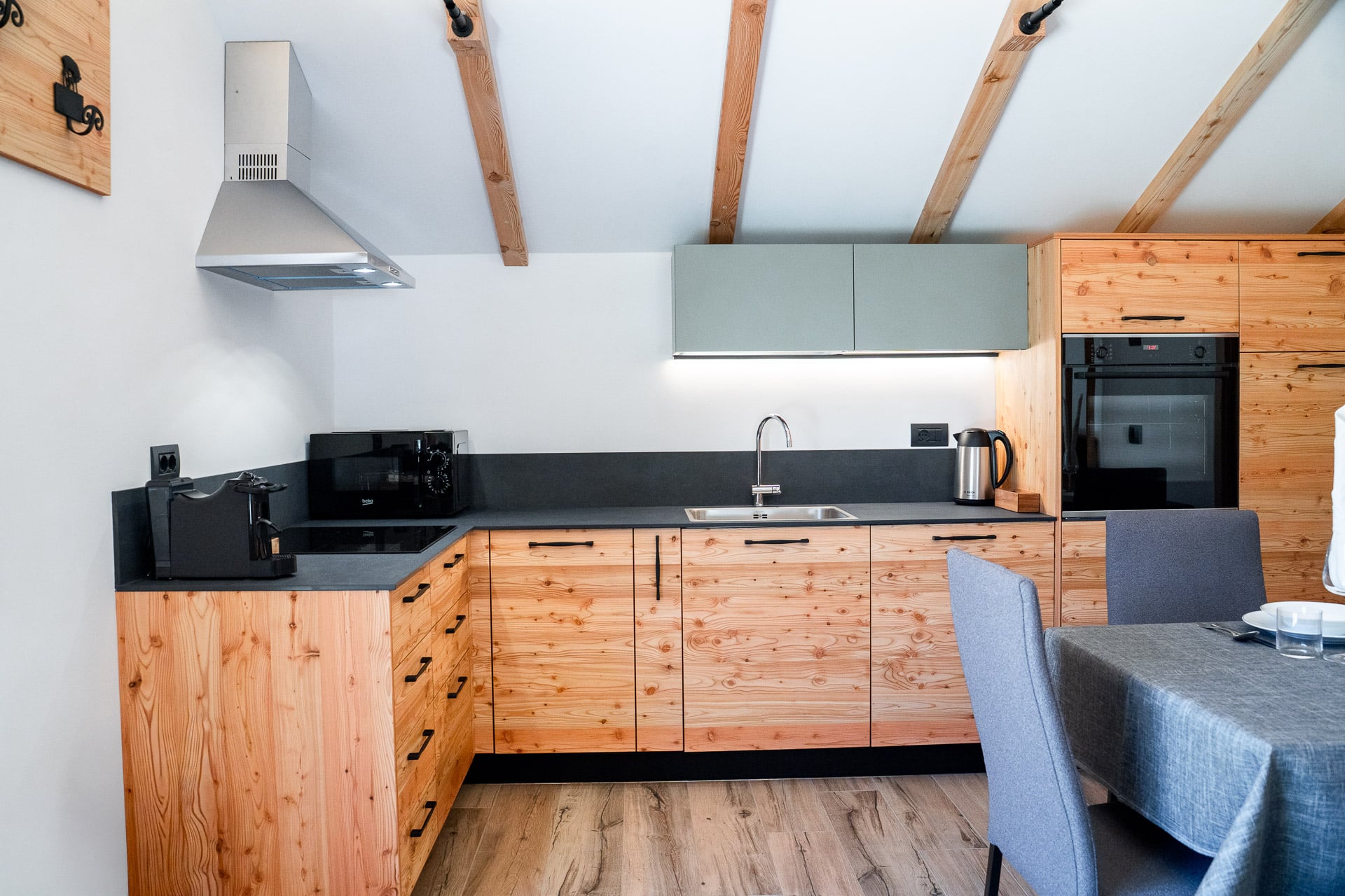 Cucina attrezzata dello chalet